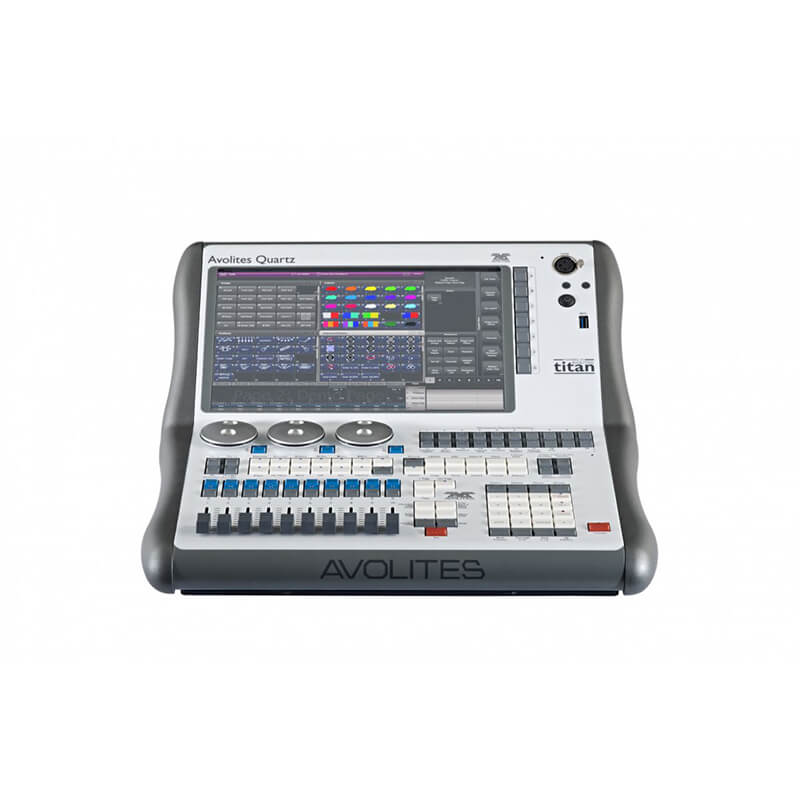 Lighting control console with touchscreen interface