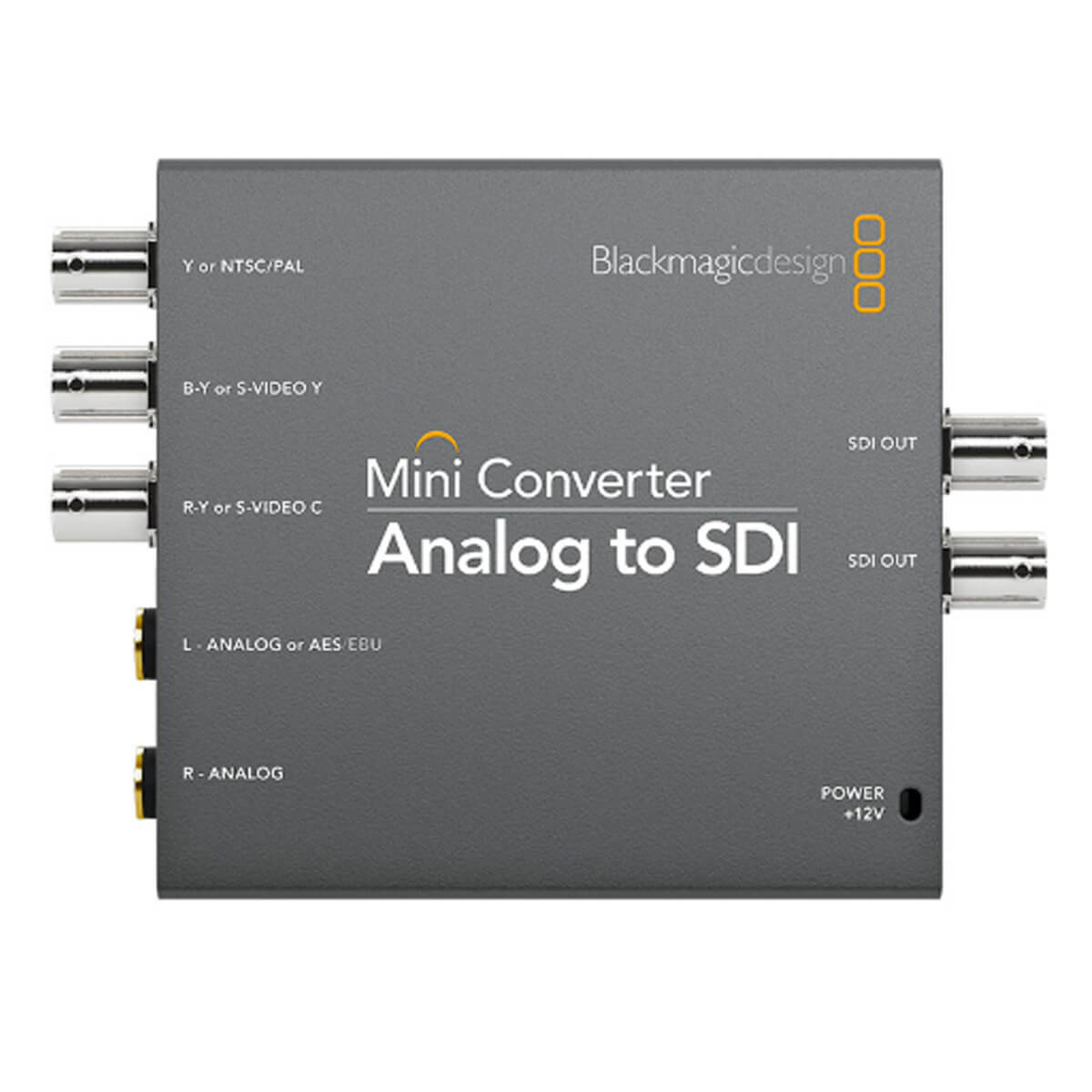 Front view of the Blackmagic Analog to SDI