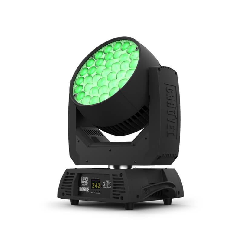Side angled view of the Rear view of the Chauvet Rogue R3X Wash