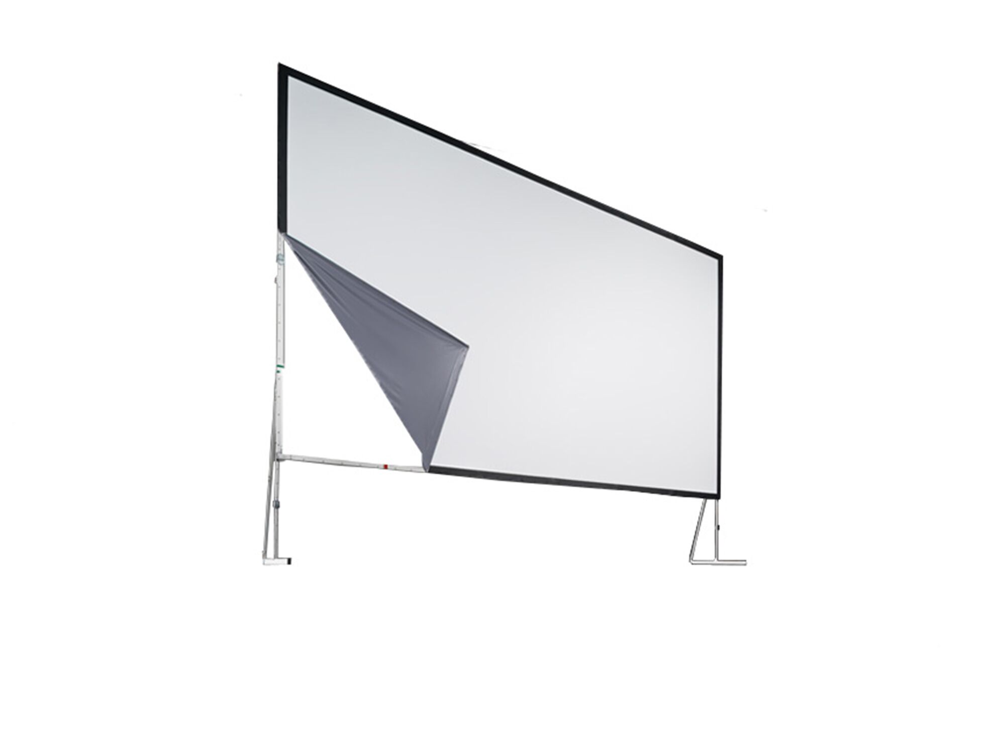 Angled view of the 10ft 8x6 16:9 Rear Projection Screen