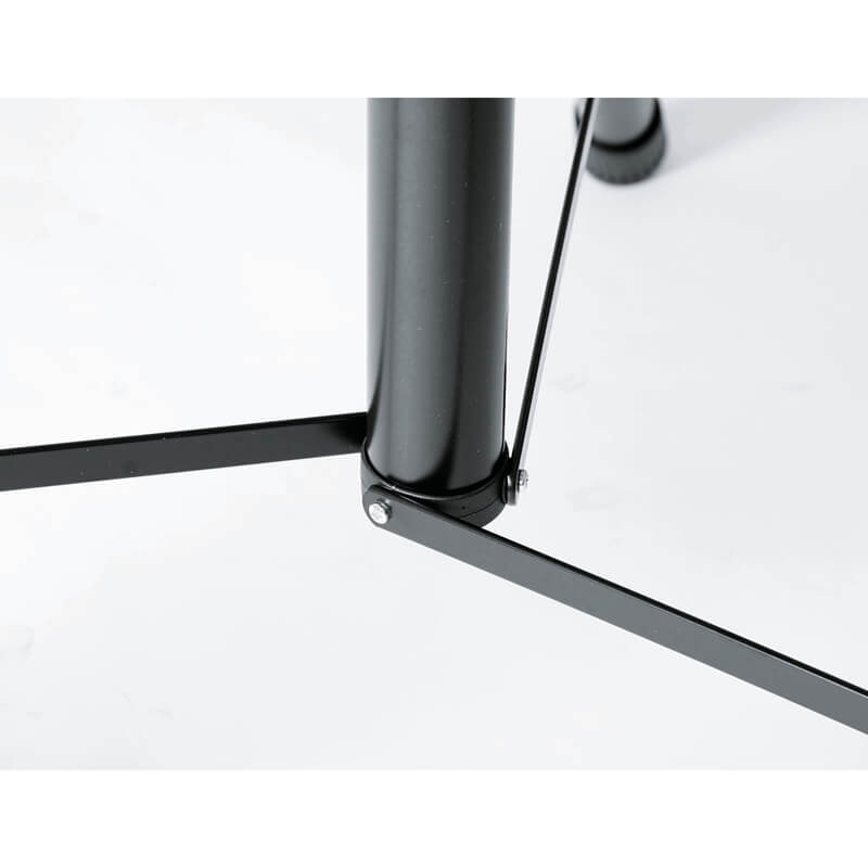Close-up view of the König & Meyer Standard Speaker Stand - 21435 bottom leg brace connection