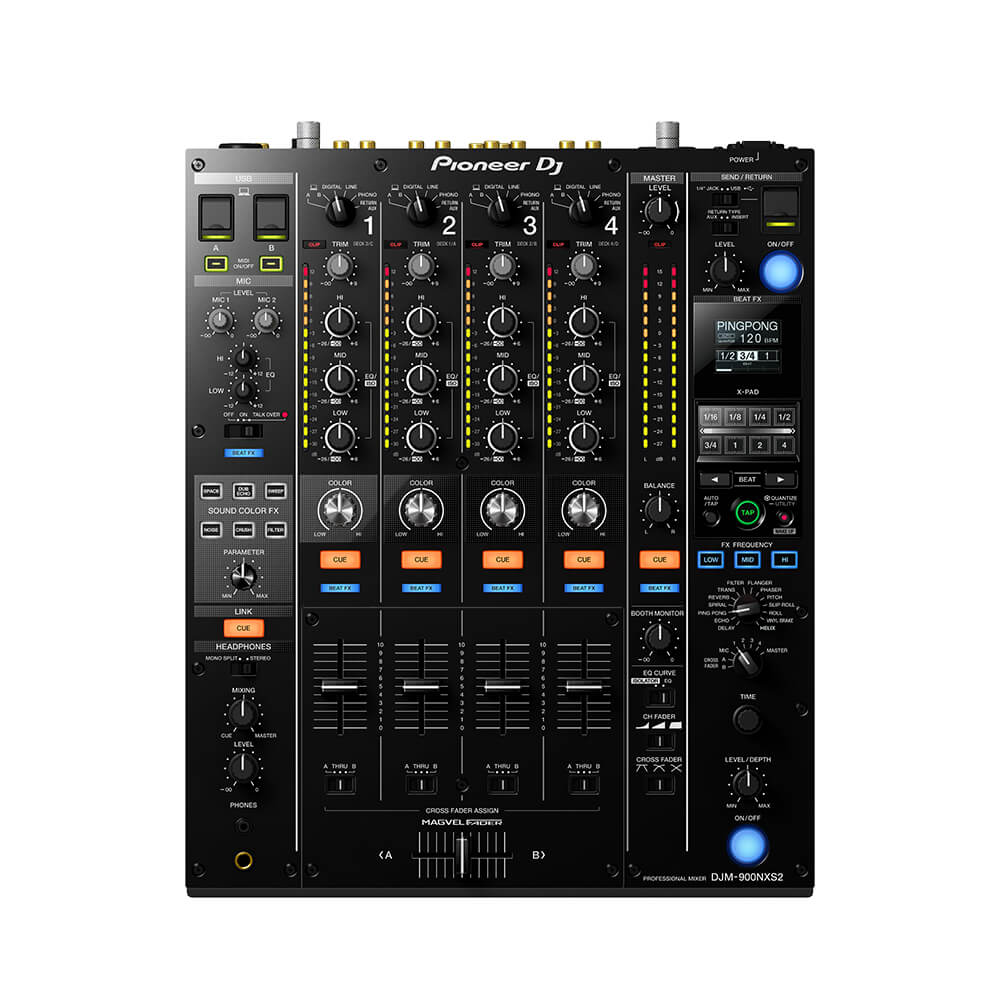 Front view of the Pioneer DJM-900NXS2 Professional DJ Mixer