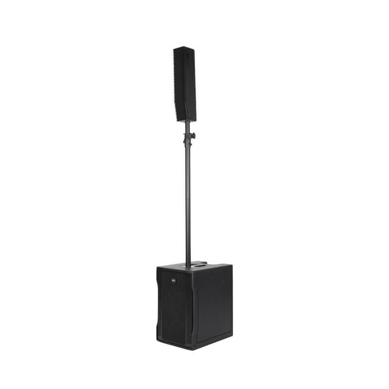 Angled view of theRCF EVOX 8 Active facing left side